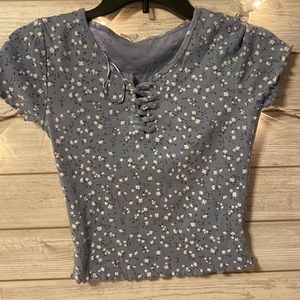Flower print tee-shirt